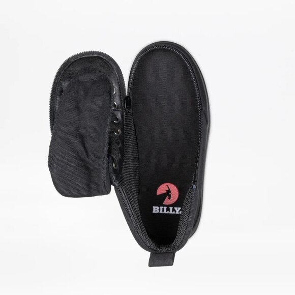 NEW Billy Footwear Mens Sneaker High Top Zip Up Black Adaptive Size 10.5 M KF308 - Picture 3 of 5